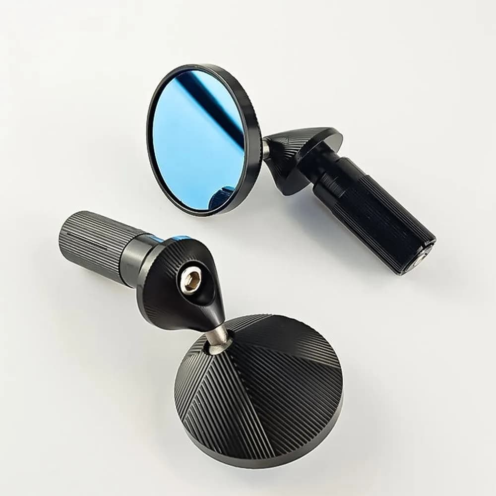New 360° Adjustable Rearview Mirror Motorcycles Universal Mini Mirror HD Glass Aluminum Alloy Circle Handlebar Mirrors